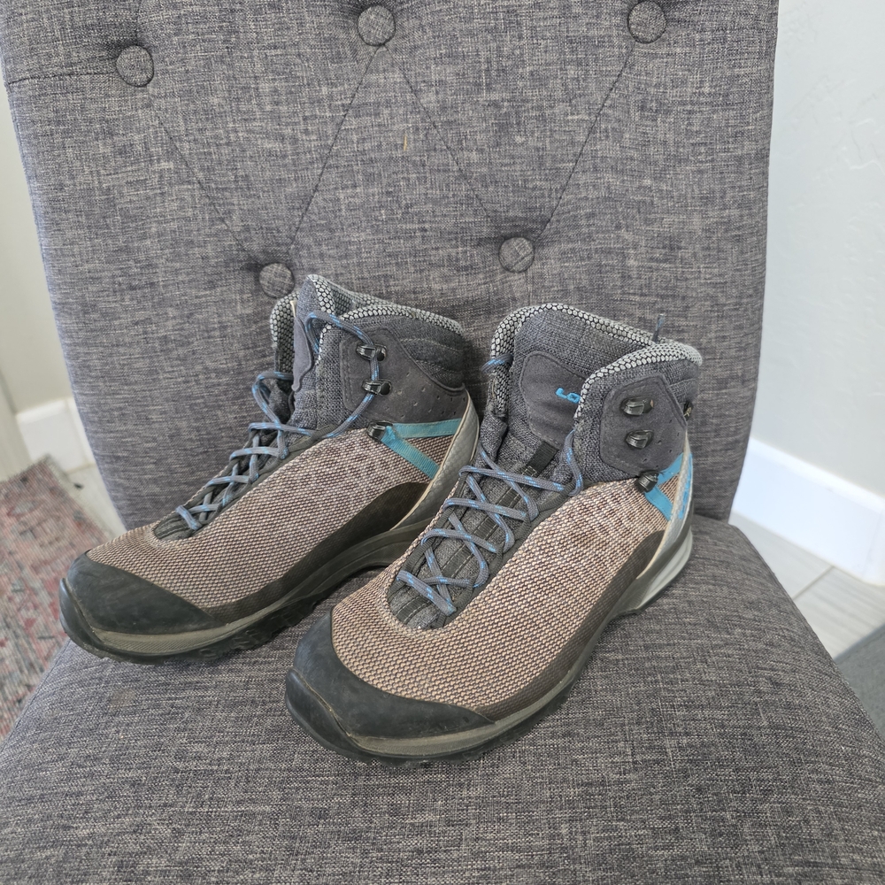 Women's Gray and Brown Hiking Boots - Lightweight Trail Shoes